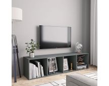 vidaXL Book Cabinet/TV Cabinet Grey 143x30x36 cm