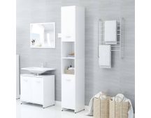 vidaXL Bathroom Cabinet White 30x30x183.5 cm Engineered Wood