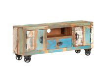 vidaXL TV Cabinet 120x30x50 cm Solid Reclaimed Wood