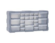 vidaXL Multi-drawer Organiser with 22 Drawers 49x16x25.5 cm