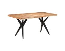 vidaXL Dining Table 160x80x76 cm Solid Acacia Wood