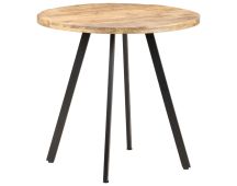 vidaXL Dining Table 80 cm Rough Mango Wood