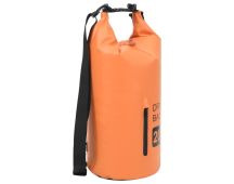 vidaXL Dry Bag with Zipper Orange 20 L PVC