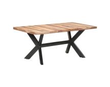 vidaXL Dining Table 180x90x75 cm Solid Wood with Honey Finish