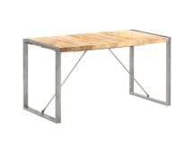 vidaXL Dining Table 140x70x75 cm Solid Wood Mango