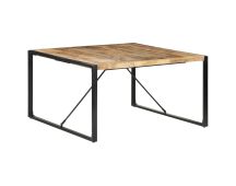 vidaXL Dining Table 140x140x75 cm Solid Wood Mango