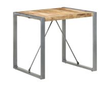 vidaXL Dining Table 80x80x75 cm Rough Mango Wood