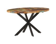 vidaXL Dining Table 140x80x75 cm Solid Reclaimed Wood