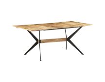 vidaXL Dining Table 180x90x76 cm Solid Mango Wood