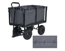 vidaXL Garden Cart Liner Dark Grey 81x41x40 cm Fabric