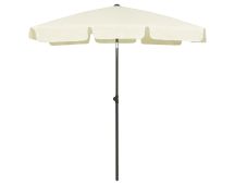 vidaXL Beach Umbrella Sand Yellow 180x120 cm