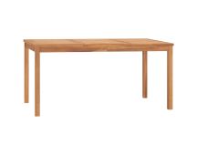 vidaXL Garden Dining Table 160x80x77 cm Solid Teak Wood