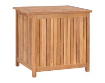 vidaXL Garden Storage Box 60x50x58 cm Solid Teak Wood