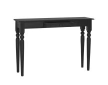 vidaXL Console Table Light Black 110x30x75 cm Solid Mahogany Wood