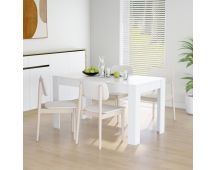 vidaXL Dining Table White 140x74.5x76 cm Engineered Wood