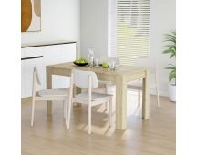 vidaXL Dining Table Sonoma Oak 140x74.5x76 cm Engineered Wood