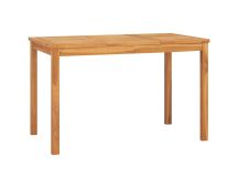 vidaXL Garden Dining Table 120x70x77 cm Solid Teak Wood