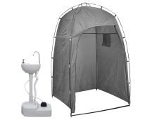 vidaXL Portable Camping Handwash Stand with Tent 20 L