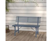 vidaXL Garden Bench 110 cm Steel Grey