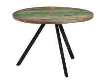 vidaXL Dining Table 110x75 cm Solid Wood Reclaimed