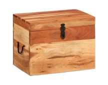 vidaXL Storage Box 39x28x31 cm Solid Wood Acacia