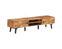 vidaXL TV Cabinet 145x35x35 cm Solid Wood Acacia