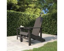 vidaXL Garden Adirondack Chair HDPE Anthracite