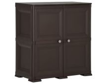 vidaXL Plastic Cabinet 79x43x85.5 cm Wood Design Brown