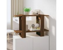 vidaXL Book Cabinet/Room Divider Brown Oak 80x30x51 cm