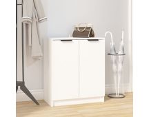 vidaXL Shoe Cabinet White 59x35x70 cm Engineered Wood