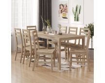 vidaXL Dining Chairs 8 pcs Solid Wood Acacia