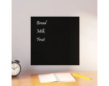 vidaXL Wall-mounted Magnetic Board Black 40x40 cm�Tempered Glass