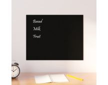 vidaXL Wall-mounted Magnetic Board Black 50x40 cm Tempered Glass