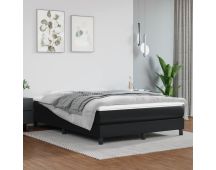 vidaXL Pocket Spring Bed Mattress Black 137x190x20 cm Full Faux Leather