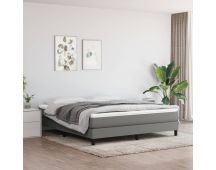 vidaXL Pocket Spring Bed Mattress Dark Grey 152x203x20 cm Queen Fabric