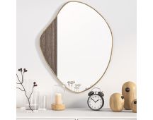 vidaXL Wall Mirror Gold 60x50 cm