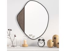 vidaXL Wall Mirror Black 60x50 cm