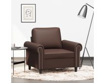 vidaXL Sofa Chair Brown 60 cm Faux Leather