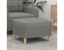 vidaXL Footstool Dark Grey 60x50x41 cm Fabric