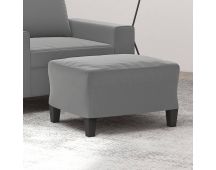 vidaXL Footstool Dark Grey 60x50x41 cm Microfibre Fabric