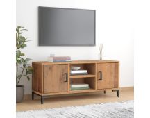 vidaXL TV Cabinet Brown 110x35x48 cm Solid Pinewood