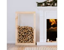 vidaXL Firewood Rack 60x25x100 cm Solid Wood Pine