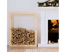 vidaXL Firewood Rack 80x25x100 cm Solid Wood Pine