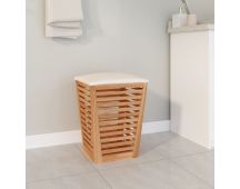 vidaXL Bathroom Stool 40.5x40.5x56 cm Solid Wood Walnut