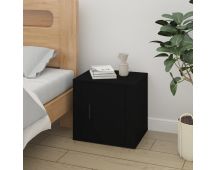 vidaXL Bedside Cabinet Black 50x39x47 cm