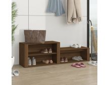 vidaXL Shoe Cabinet Brown Oak 150x35x45 cm Engineered Wood