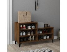 vidaXL Shoe Cabinet Brown Oak 102x36x60 cm Engineered Wood