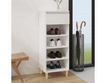 vidaXL Shoe Cabinet White 40x36x105 cm Engineered Wood