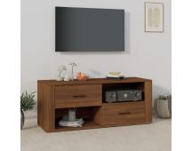 vidaXL TV Cabinet Brown Oak 100x35x40 cm Engineered Wood