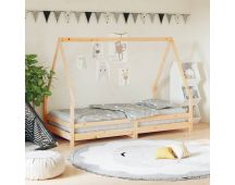 vidaXL Kids Bed Frame 90x190 cm Solid Wood Pine